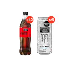 Coca Cola Zero 500ml x12 + Monster ULra White 473ml x6