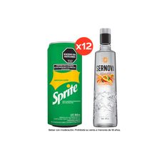 2 packs Sprite Lata 310ml x6 + Vodka Sernova Tropical Passión 700ml x1