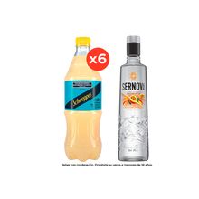 Schweppes Pomelo Zero 500ml x6 + Vodka Sernova Tropical Passión 700ml x1