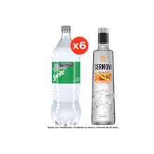 Sprite Zero 2,25L x6 + Vodka Sernova Tropical Passión 700ml x1