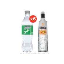 Sprite Zero 500ml x6 + Vodka Sernova Tropical Passión 700ml x1