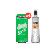Sprite Zero Lata 310ml x6 + Vodka Sernova Tropical Passión 700ml x1