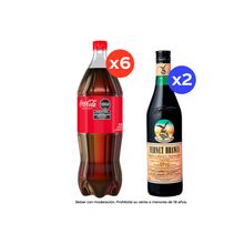 Coca Cola Original 1,5L x6 + Fernet Branca 750ml x2