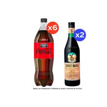 Coca Cola Zero 1,5L x6 + Fernet Branca 750ml x2
