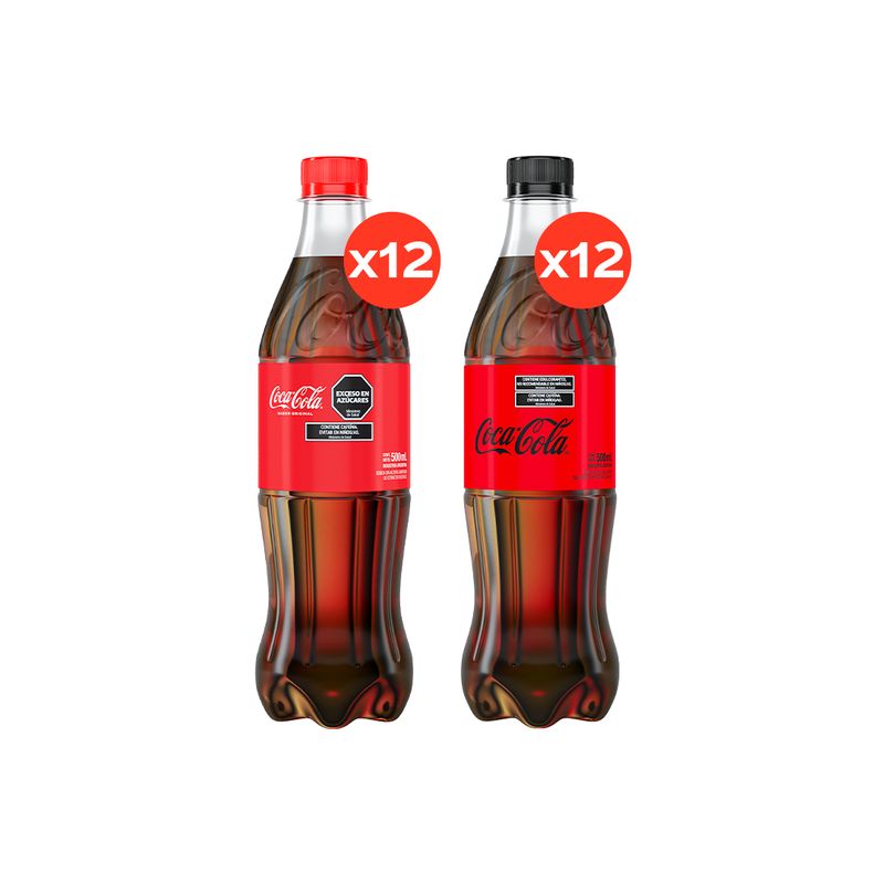 Coca-Cola-Original-500ml-x12---Coca-Cola-Zero-500ml-x12