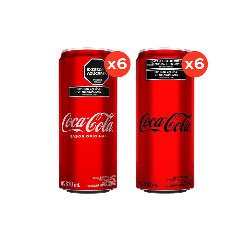 Coca-Cola-310ml-x6---Coca-Cola-Zero-310ml-x6