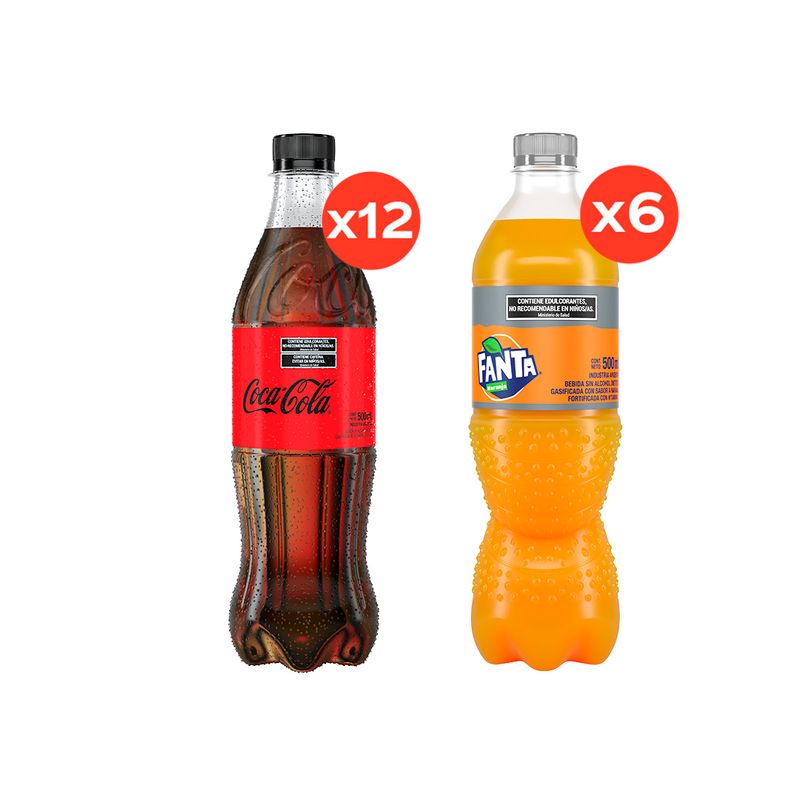 Coca-Cola-Zero-500ml-x12---Fanta-Zero-500mlx6