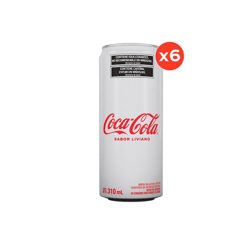 Coca-Cola-Light-Lata-310ml-x6