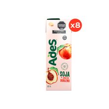 Ades Durazno 1L x8