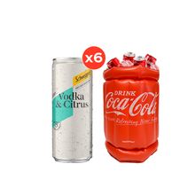 Schweppes Vodka&Citrus 310ml x6 + Bucket mini x1