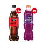 Coca-Cola-Zero-500ml-x12---Fanta-Uva-500ml-x6