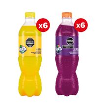 Fanta Limón 500ml x6 + Fanta Uva 500ml x6