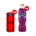Coca-Cola-Zero-310ml-x6---Fanta-Uva-500ml-x6