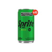 Sprite Zero Lata 220ml x6