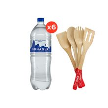 Bonaqua 1,5L Sin Gas x6 + Utensillos x4 Coca–Cola