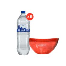 Bonaqua 1,5L Sin Gas x6 + Bowl Grande 3500 cm3