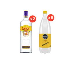 Gordon 700ml x2 + Schweppes Tonica 1,5L x6