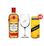 Tanqueray-Sevilla-700ml---copa-Gin---Schweppes-tonica-310mlx6