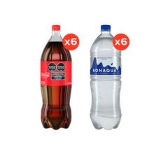 Coca–Cola Original 2,25L x6 + Bonaqua Sin Gas 2L x6