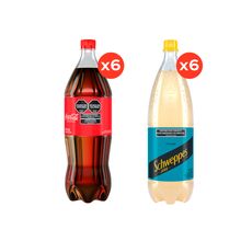 Coca–Cola Original 1,5L x6 + Schweppes Pomelo Zero 1,5L x6