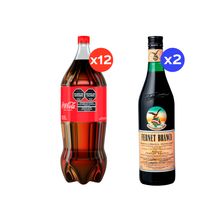 2 packs Coca–Cola Original 2,5L x6 + Fernet Branca 750ml x2