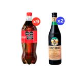 Coca-Cola-Original-1000cc-x9---Fernet-Branca-750ml-x2