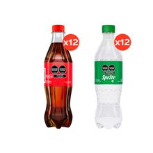 Sprite 500ml x12 + Coca–Cola Original 500ml x12