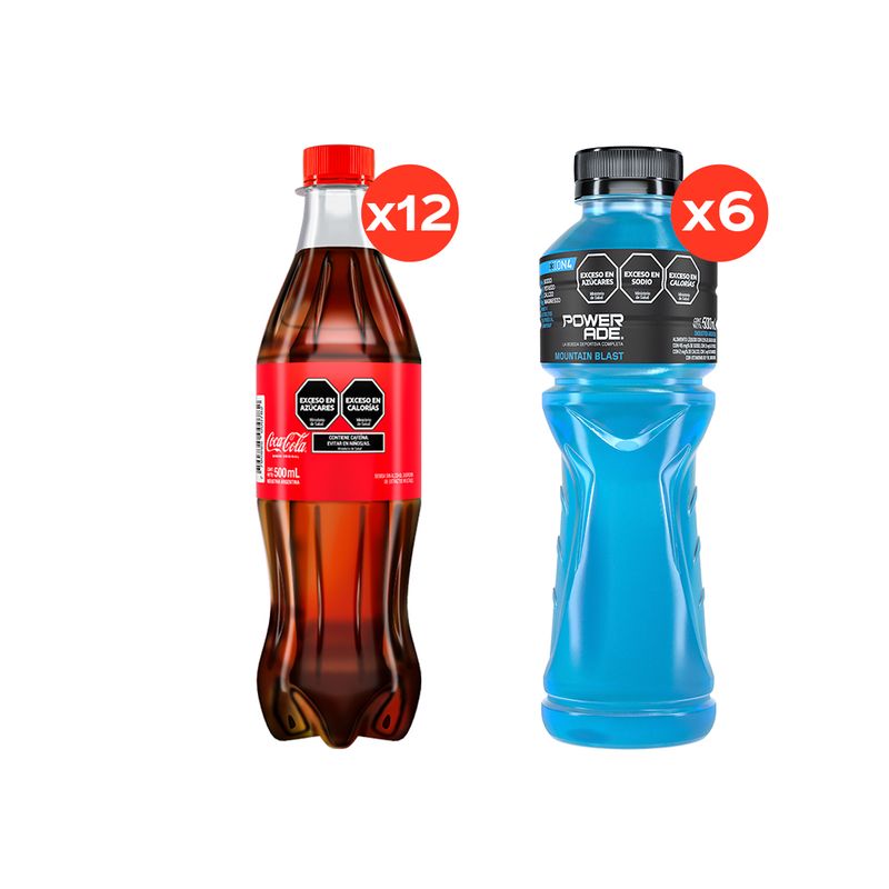 Coca-Cola-original-500ml-x12---Powerade-Mountain-Blast-500ml-x6