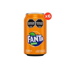 Fanta Naranja Lata 354ml x6