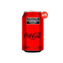 Coca-Cola Zero Lata 354ml x6