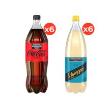 Coca–Cola Zero 1,5L x6 + Schweppes Pomelo Zero 1,5L x6