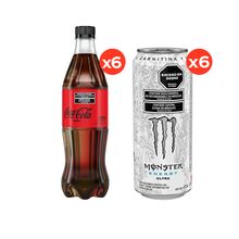Coca-Cola Zero 500ml x6 + Monster Ultra White Zero 473ml x6