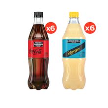 Coca-Cola Zero 500ml x6 + Schweppes Pomelo Zero 500ml x6