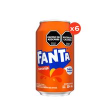 Fanta Naranja Lata 354ml x6